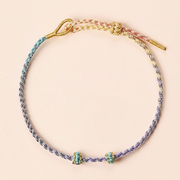 DIY Handmade Rope adjustable bracelet, various color option, for men and women cw2000