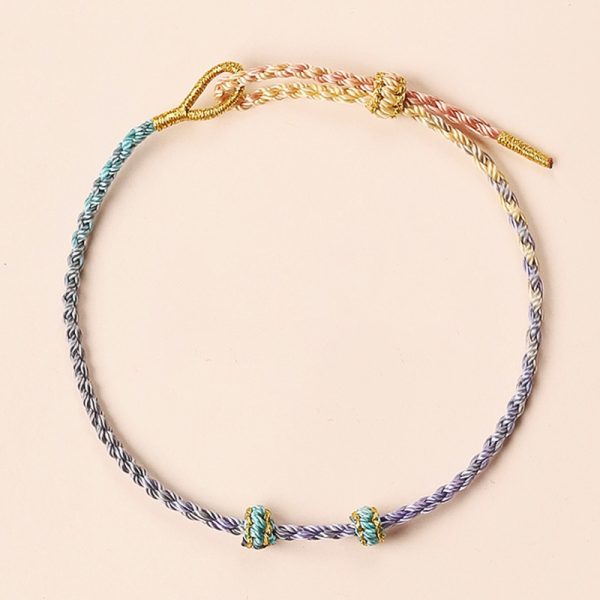 DIY Handmade Rope adjustable bracelet, various color option, for men and women cw2000