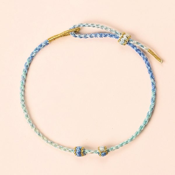 DIY Handmade Rope adjustable bracelet, various color option, for men and women cw2000