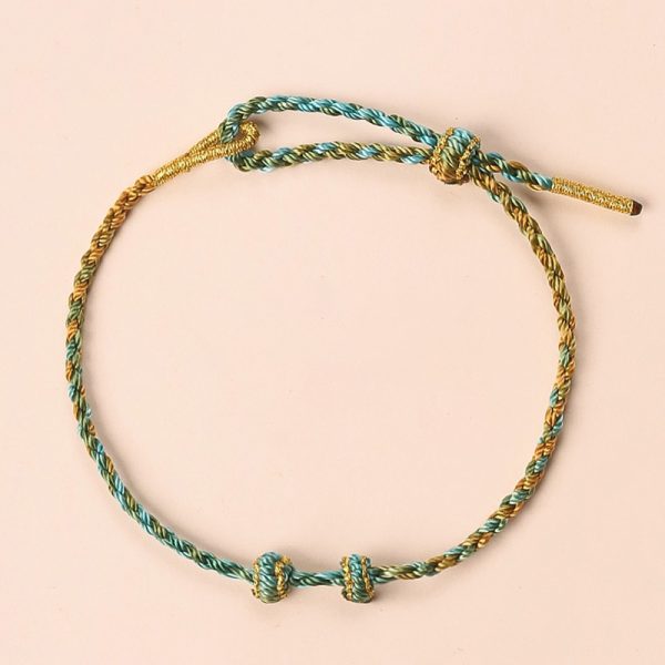 DIY Handmade Rope adjustable bracelet, various color option, for men and women cw2000